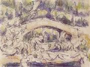 Paul Cezanne, Bathers Beneath a Bridge